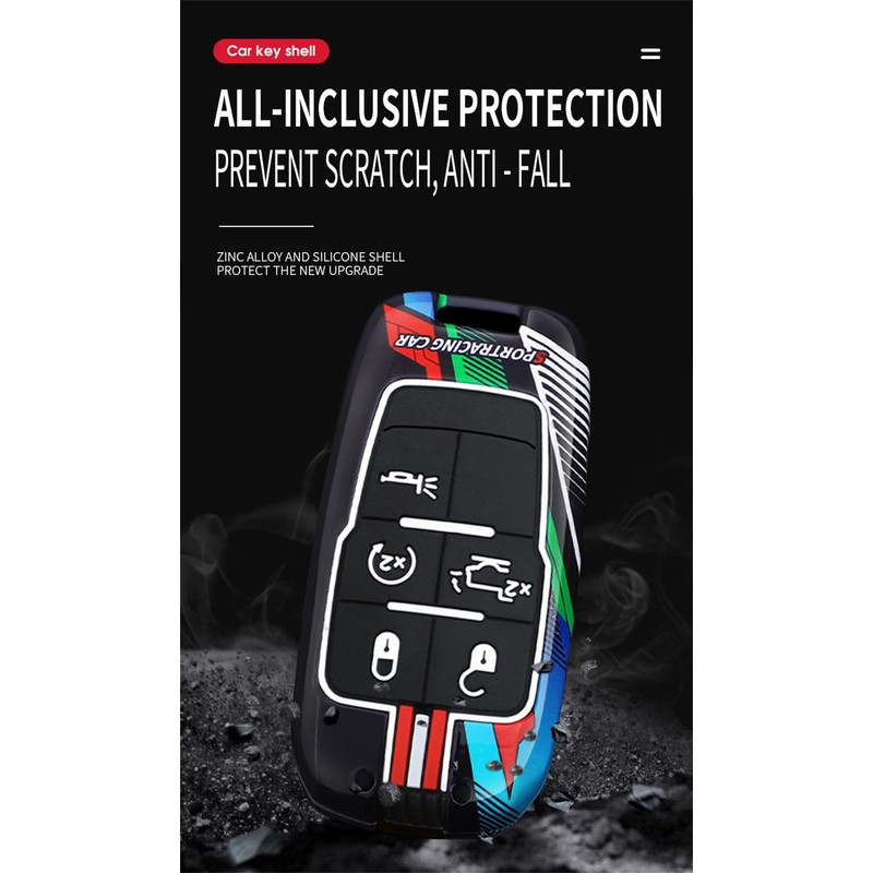 ontto Luminous car Key fob Cover fit for Dodge 2019-2025
