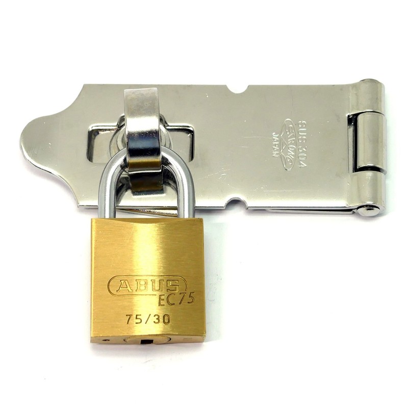 ABUS Brass Padlock EC75/30 KA Dimple Cylinder Number