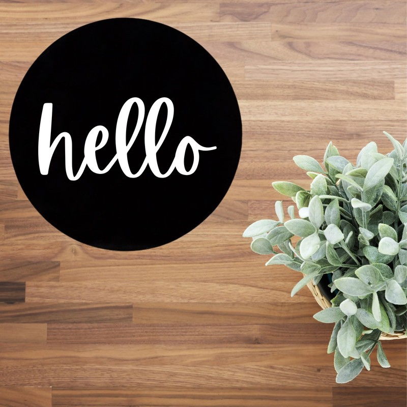 Marketing Holders Round 10” Disc DIY Black Acrylic Lucite Circle