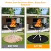 Longzhuo Fire Pit Mat, 48 Inch Waterproof, High Temp Resistant,