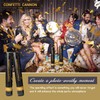 Set 4 Golden Color Confetti Cannon Paper Poppers Parties Celebrate,Proposal,Wedding,Birthday,Graduation,Anniversary,Baby