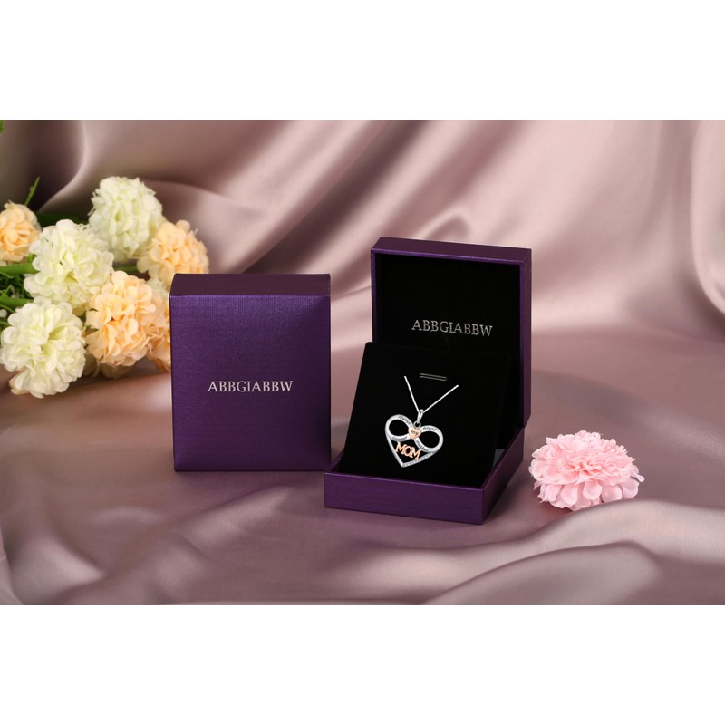 ABBGIABBW Mothers Day Gifts 925 Sterling Silver Always My Mother