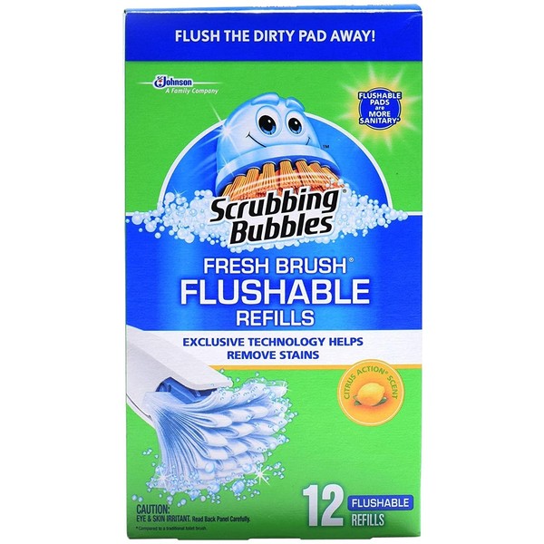 Scrubbing Bubbles Fresh Brush Flushable Refill 12 Ct