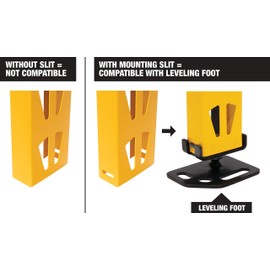 DEWALT Shelf Leveling/Floor Anchoring Adjustable Accessories Industrial Storage Racks, Durable Steel Mounting Plates, Wedge Anchors Included for Tipping Prevention