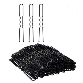 100pcs Black Hair Pins Metal Hair Pins Kit Hair Clips Secure Hold Bobby Pin Clips Accessories for Girls Women Hairdressing and Salon