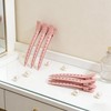 24 Pcs Large Metal Alligator Hair Clips for Curls, Pink
