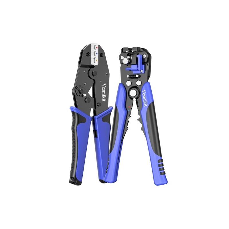 Wire Stripper and Crimping Tool,AWG 24-10 Automatic Stripper Tool with