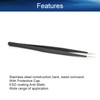 Auniwaig Anti-static Tweezers 5.67 inch Length ESD-11 tweezers Precision Slant