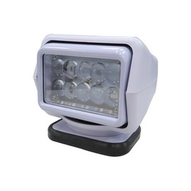 Railhead 12V-24V LED Remote Control Spotlight, Low Profile 360 Rotation for Trucks and Marine Boats Outdoors, 7 Flash Modes 50W 4500 Lumen Waterproof Search Light Magnetic Base RH-RCL-30LP (White)