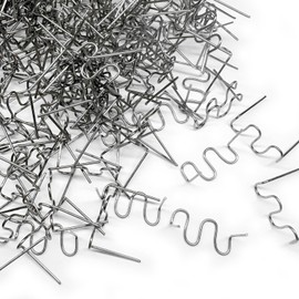 1000pcs Plastic Welder Staples,0.6mm Plastic Welding Staples,Wave Hot Staples Welding Supplies for Plastic Welder Gun to All Plastic Fix Repair Car Bumpers,Plastic Cracks