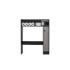 Adjustable Black Over The Toilet Storage Organizer 2 Tier Bathroom