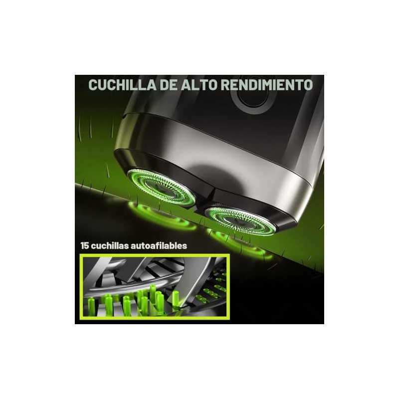 ENCHEN Afeitadora Eléctrica para Hombre,Portátil Rotativa,Uso Seco y Húmedo