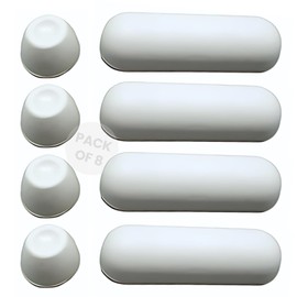 Gadgetime USA Toilet Seat Bumper Kit - Toilet Seat Risers & Toilet Cover Bumpers with Rubber Adhesive Pads - Bidet Compatible Toilet Seat Accessories for Cushioning & Protection - Pack of 4