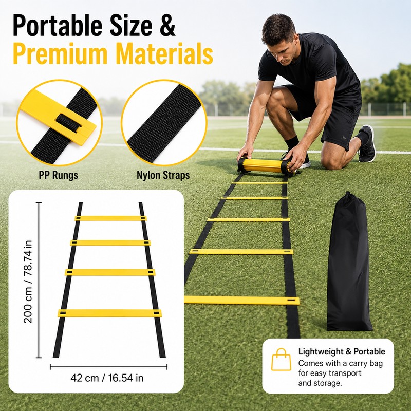 Agility Ladder Training Set for Speed & Footwork – Complete