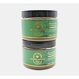 2 Aromatherapy Eucalyptus Spearmint Sugar bath Body Scrub 13oz