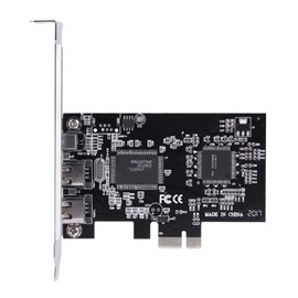 VBESTLIFE PCIE Firewire Card, IEEE 1394 PCI Express Controller, 1394a Firewire 800 Adapter with Firewire Cable, 3 Ports, 2 x 9 Pin, 1 x 6 Pin