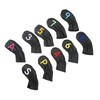 10Pcs Golf Head Cover Club Headcover Waterproof PU Elastic Closing