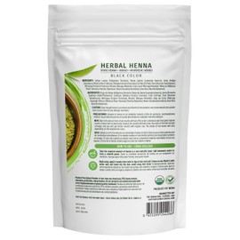 Pardesi Hair Henna Powder Black Color I USDA Organic I 7.05 oz (200 Gram) | Natural Hair & Beard Dye I Unisex I Amonia and PPD Free I Includes Gloves, Hair Cap and Applicator I From India