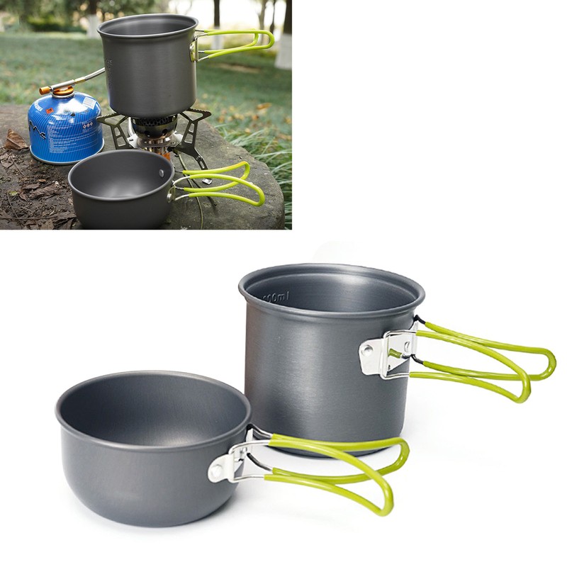 Camping Cookware Set Portable Camp Pot Aluminum Alloy Cooking Pot