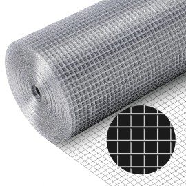 1/2x24inx50ft Hardware Cloth 19Gauge Galvanized Welded Wire Mesh Roll Fences Greenhouse Farm MeshAperture: 1/2", Wire Diameter: 0.9mm