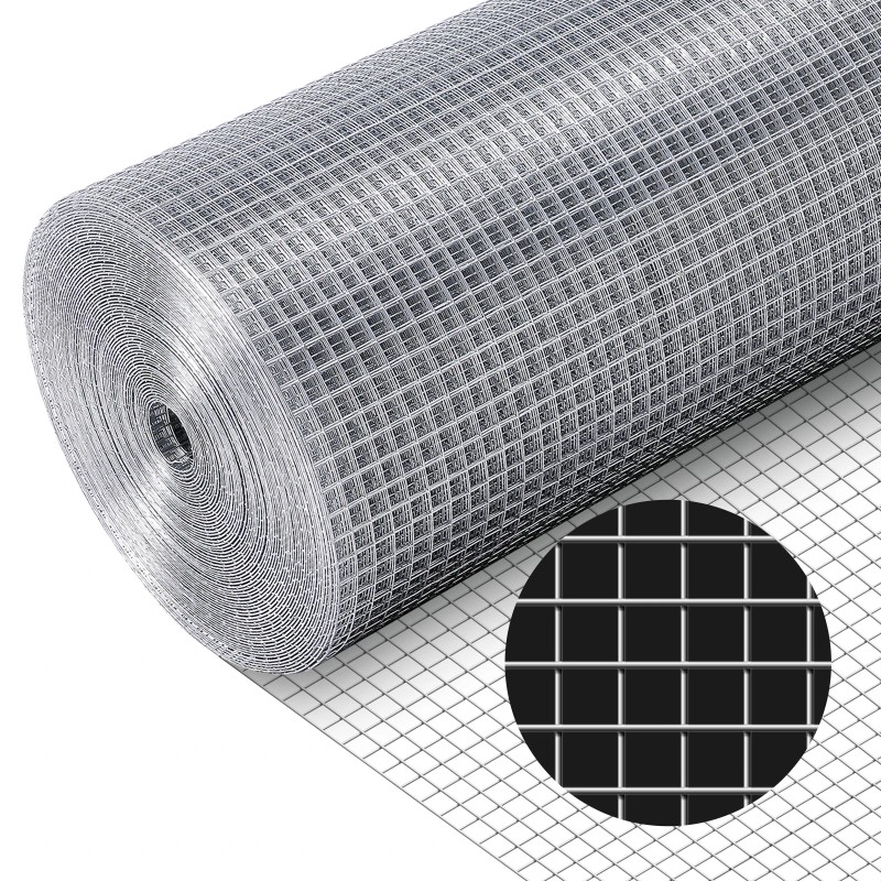 1/2x24inx50ft Hardware Cloth 19Gauge Galvanized Welded Wire Mesh Roll Fences