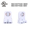 G13 T8 Bi-pin Socket Tombstone Lamp Holder Non-shunted Turn Type