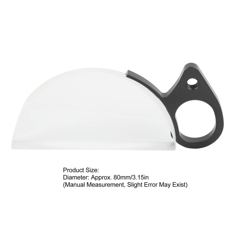 80 mm Camera Lens Prism, Crescent Moon Optical Glass Prism