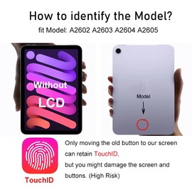 for iPad 9 (9th Generation) A2602 A2603 A2604 A2605 Screen Replacement Digitizer Touch Glass Kits, for iPad 9th Gen 10.2 Inch (2021 Released), Full Repair Sets+Home Button[NO TouchID Chip] [NO LCD]