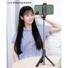 Selfie-Stick, 70 cm Ausziehbares Selfie-Stick-Stativ, Telefonstativ mit Fernbedienung für Gruppen-Selfies/Live-Streaming,