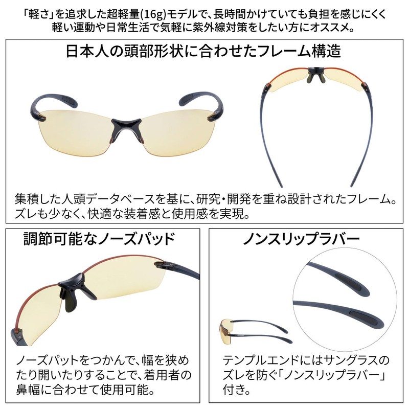 [SWANS] Sunglasses SALF-0121 0121 CNAV: Night Use Night Yellow (Double
