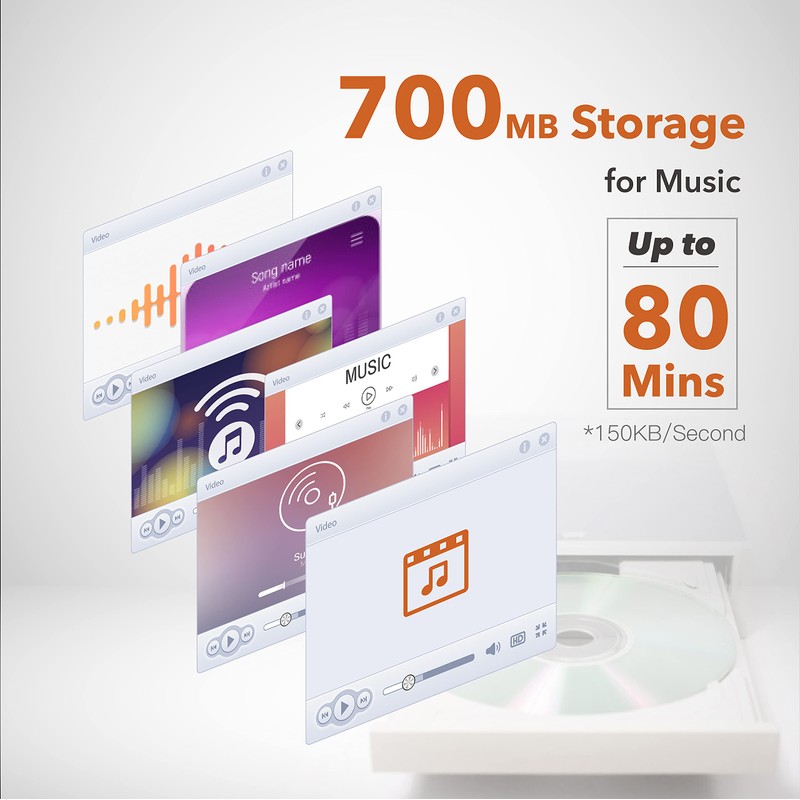 GIGASTONE 100 Pack CD-R 48X 80 min/700MB