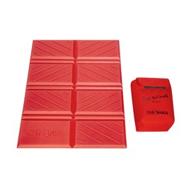 Tatonka Seat Cushion Foldable Seat Mat 26 x 34 cm - Foldable, Soft Seat Pad with Practical Storage Bag - For Warm Seating in the Stadium, Hiking & Trekking - 26 x 34 cm (Red)