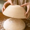 Tiiyee Banneton Bread Proofing Basket, Round Sourdough Bowls Handmade Proofer