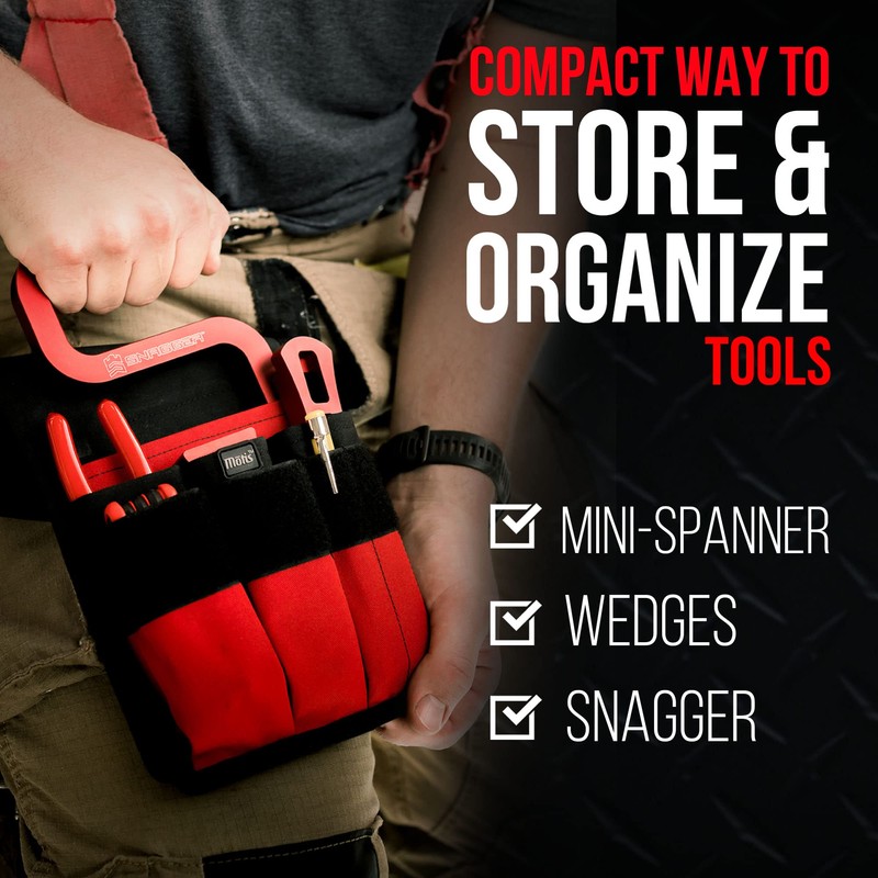 Motis Fire Pocket Organizer Pouch with Webbing Carry Handle, Durable