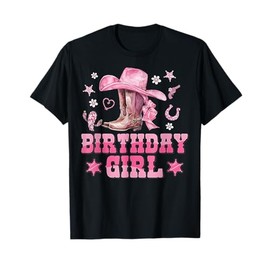 Birthday Cowgirl Western Birthday Girl Party Decoration T-Shirt