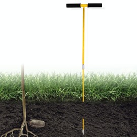 FEBTECH - Septic Tank Probe - Insulated Metal Soil Probe Rod - 42-Inch Long Overall, 3/8" Septic Tank Finder Probing Rod,T-Handle Septic Tank Locator Tool For Gardening, Agriculture, Septic Systems