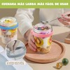 Ausein Recipientes de Avena de 350ML, 4 Pack Tarros de