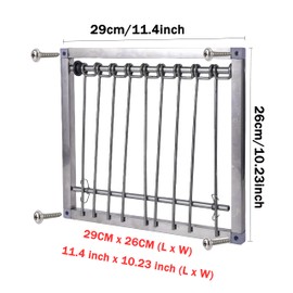 1PC Bird Cages Trap Stainless Steel Pigeon Trap Door Wire Bars Frame Entrance U-Trap for Pigeon Birds House Door (29 * 26 cm)