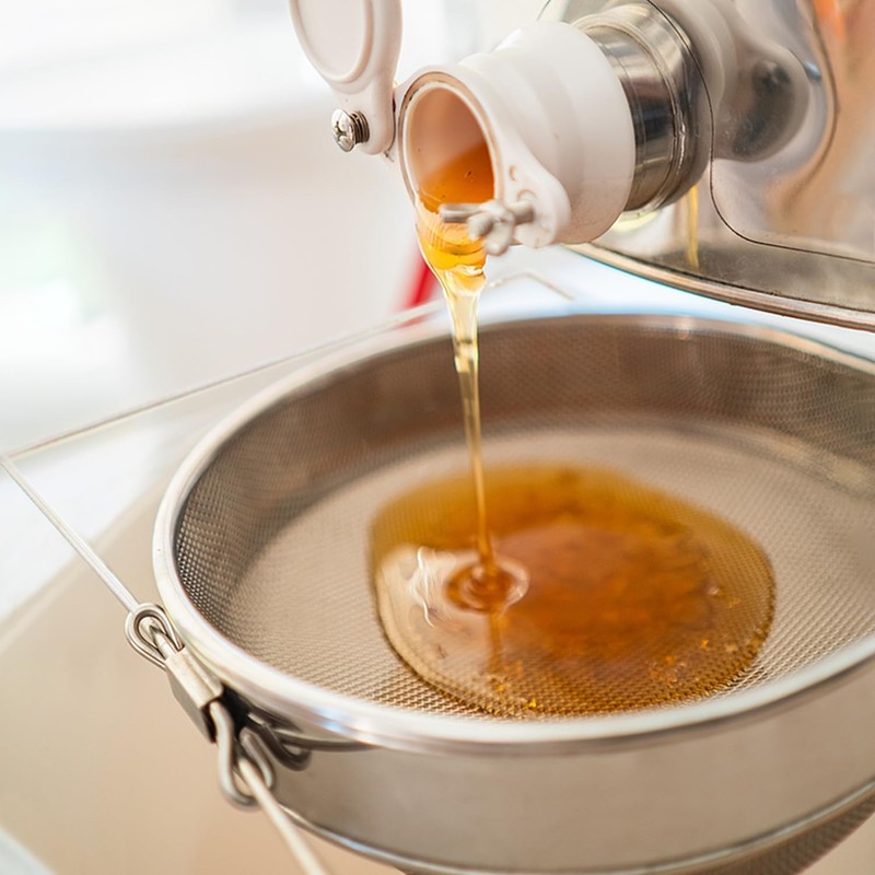 Stainless Steel Honey Strainer, Double Sieve Mesh Filter, Bee Keeping
