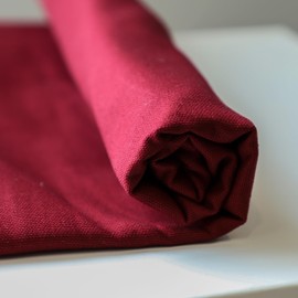 Simple&Opulence 100% Cotton Canvas Natural Fabric by The Yard- 59 Inches Wide, Duck Fabric Versatile Durable for Crafts, Upholstery, Sewing, Home Decor (Red,2 Yard)