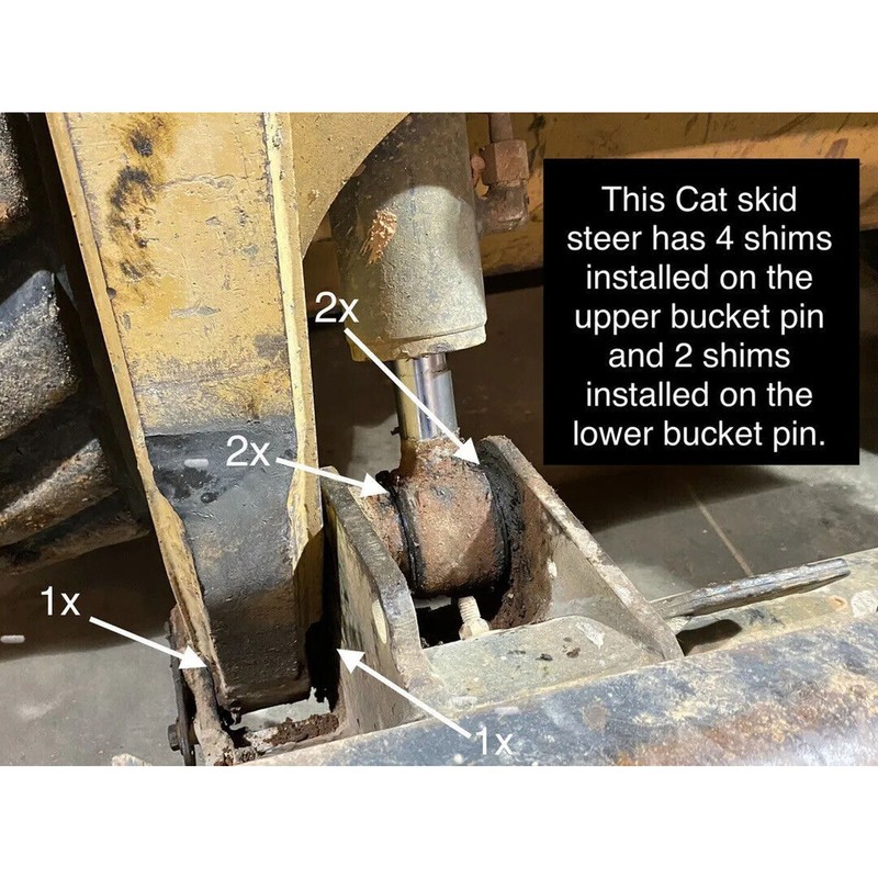 45mm Bucket Pin Shim Kit Dirt Prevention Excavator Bucket Pin