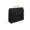 DOITOOL Business Tote Bag with Wooden Handle Felt Portable File