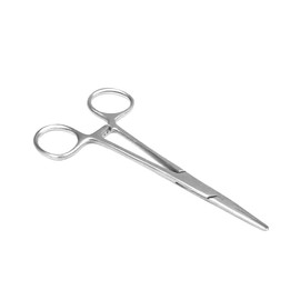 Pet Grooming Forceps 15cm, Stainless Steel Dog Cat Pet Scissors Ear Hair Clamp Fishing Scissors Tools - Comdent (Straight)