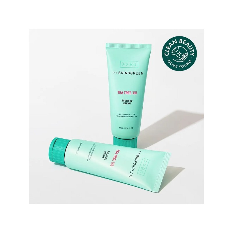 Bring Green Tea Tree Cica Soothing Cream Plus 100ml Double