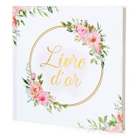 BOFUNX Gästebuch für Hochzeit Taufe Geburtstag 60 Seiten