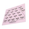 Wig Extension Holder Board Acrylic 22 Stainless Steel Clips Hair