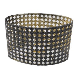 Hollow Out Lampshade, E27 E14 Decorative Table Lamp Shade Oval Shaped Metal Decorative Minimalist Ceiling Lamp Cover for Living Room, Bedroom, Dining Room