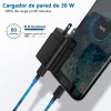 48w Cargador Auto Carga Rápida Y 30w Cargador Carga Rápida