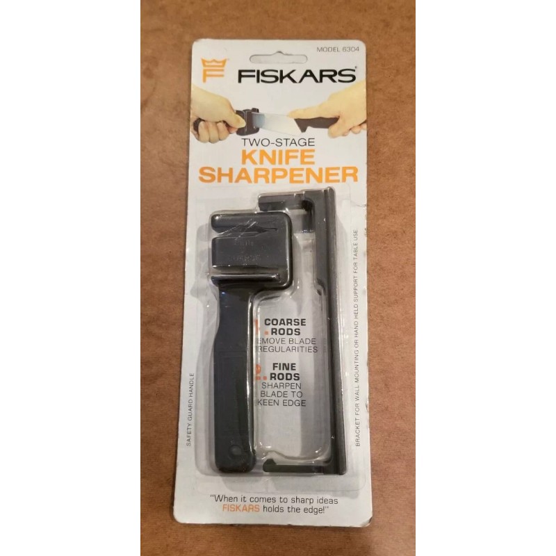 fiskars Vintage Fiskars Two Stage Knife Sharpener Model 6304 NEW