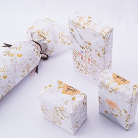 60 Sheets of Tissue Paper, 35 x 50 cm Tissue Paper for Packaging, Wrapping Paper for Weddings, Birthday, Christmas, Valentine's Day, DIY Crafts (White, 35 x 50 cm)